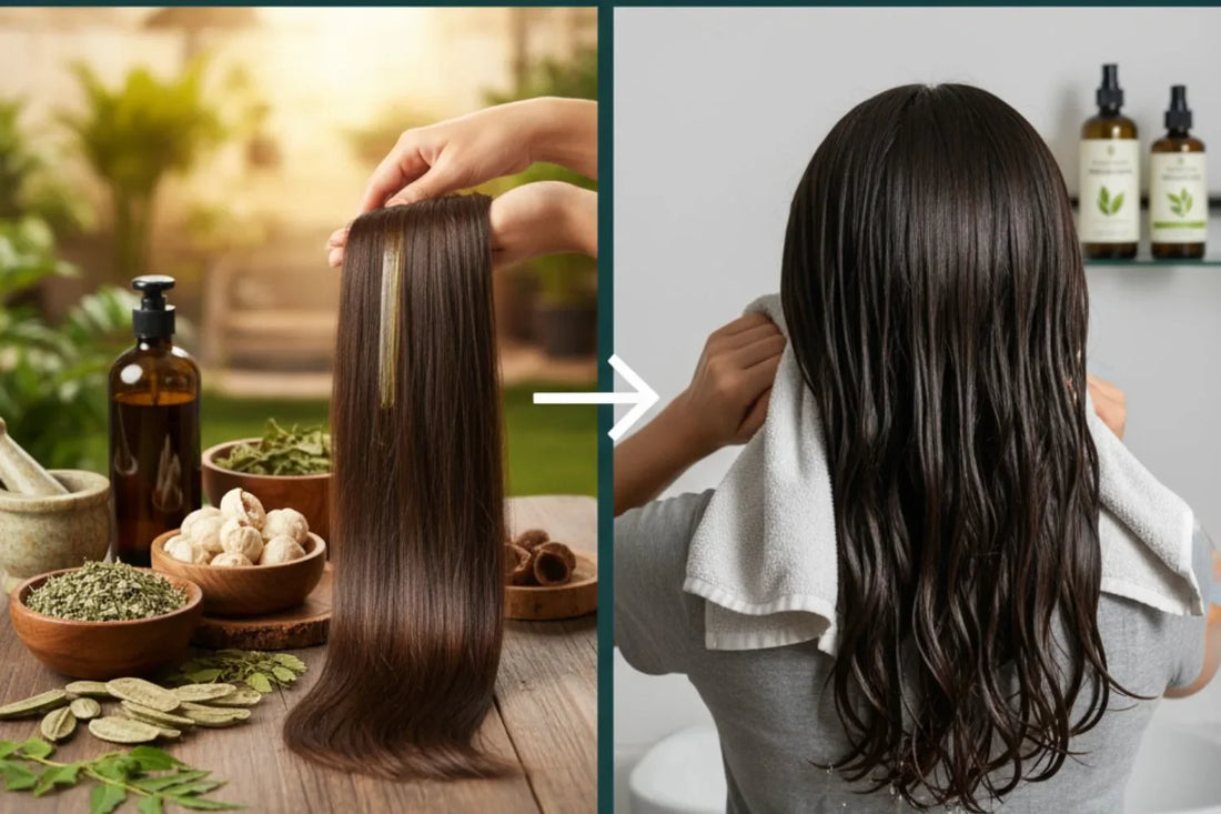 From Roots to Results: Ayurvedic Scalp Detox Using Natural Shampoos & Herbal Oils