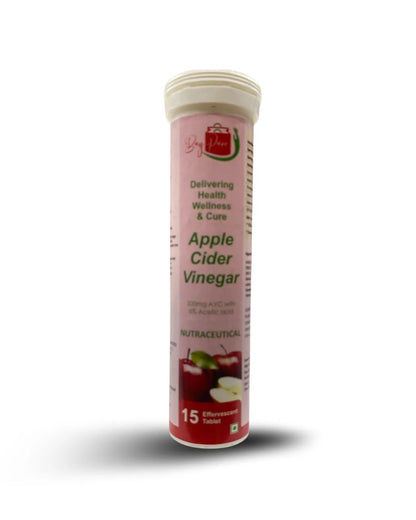 BuyPure Apple Cider Vinegar Effervescent Tablet With Mother|Supports Metabolism & Appetite Control| With 500Mg Acv, Vit B6 & B12| No Maltodextrin, No Added Sugar|