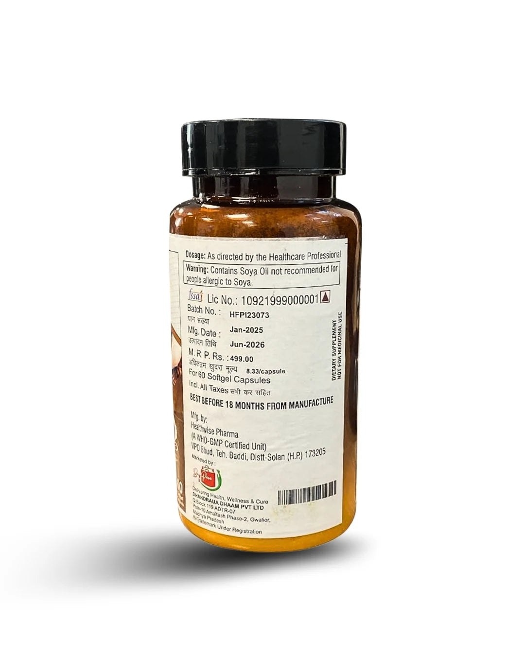 Cold Pressed Flaxseed Oil Omega 3 6 9 Capsules 60 (1000mg), 100 g for Men and Women | Omega 3 Supplement | Omega 369 | Flaxseed Oil Omega3 Capsule | Omega Fatty Acid - 60 Capsules