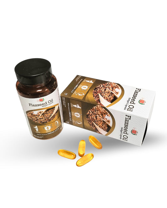 Cold Pressed Flaxseed Oil Omega 3 6 9 Capsules 60 (1000mg), 100 g for Men and Women | Omega 3 Supplement | Omega 369 | Flaxseed Oil Omega3 Capsule | Omega Fatty Acid - 60 Capsules