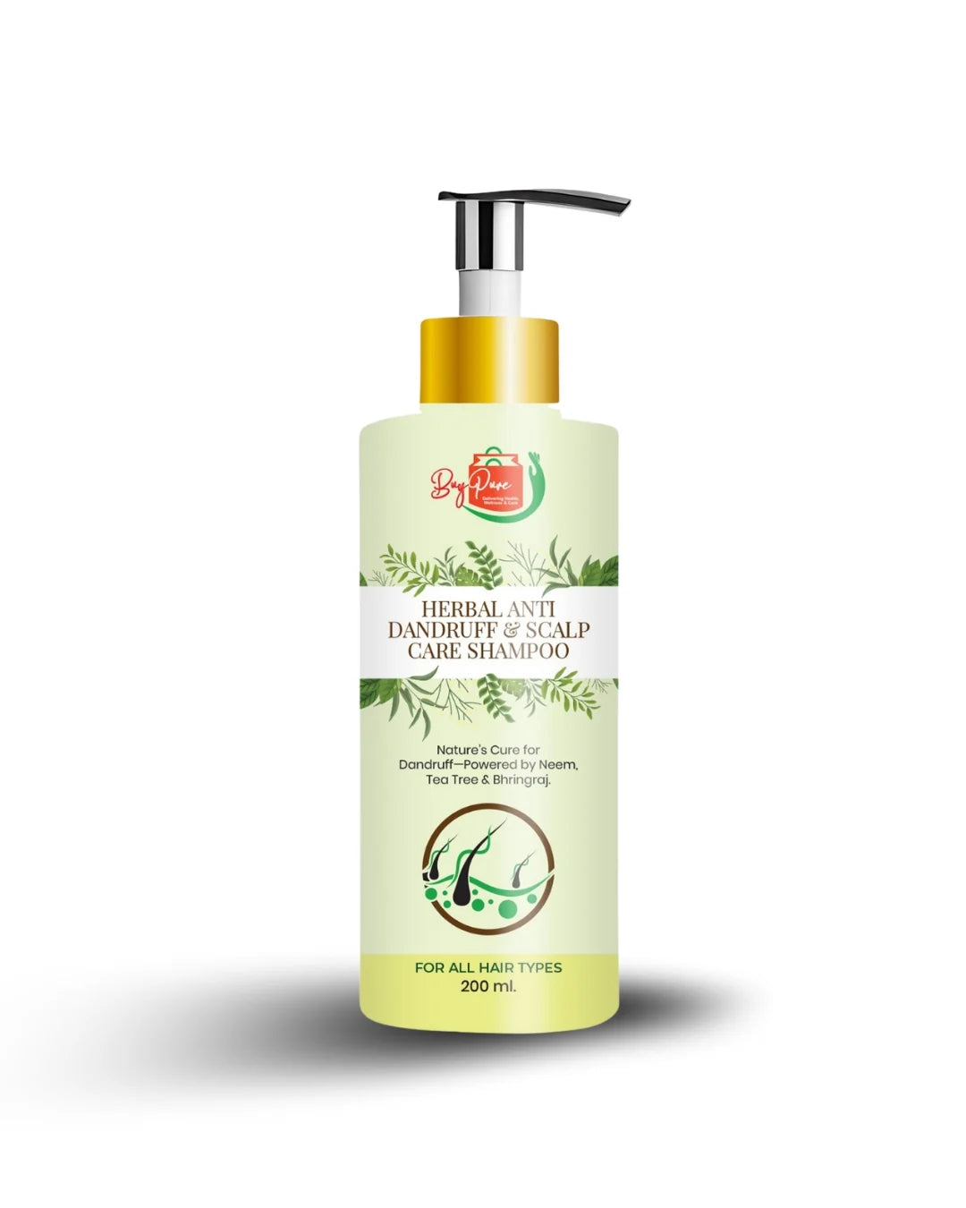 BuyPure Herbal Anti Dandruff & Scalp Care Shampoo