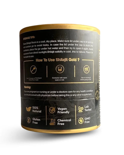 Himalayan Shilajit Gold Resin, 20 g | Energy | Strength | Immunity | Fuel Your Life with Shilajit Gold | 100% Pure Natural Resin From the heart of Himalaya